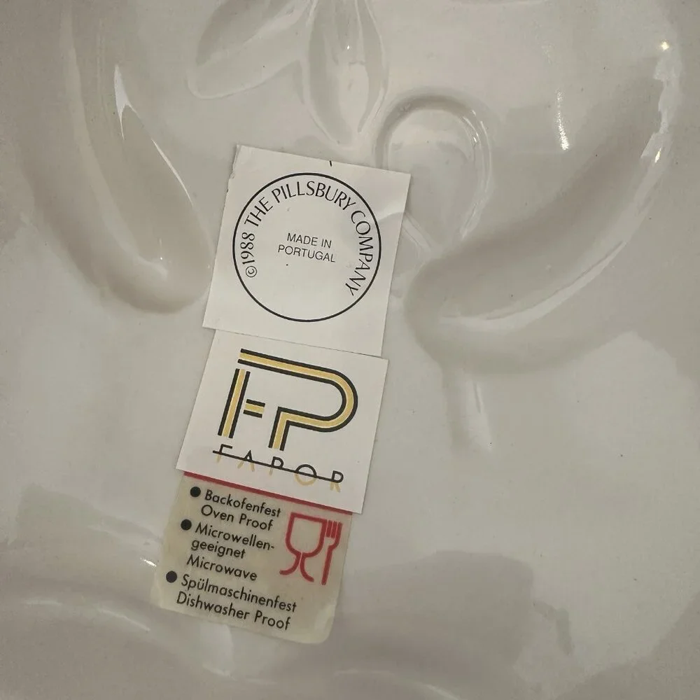Pillsbury Poppin Fresh  ceramic Mold advertising figure 1988‎ B & M in box